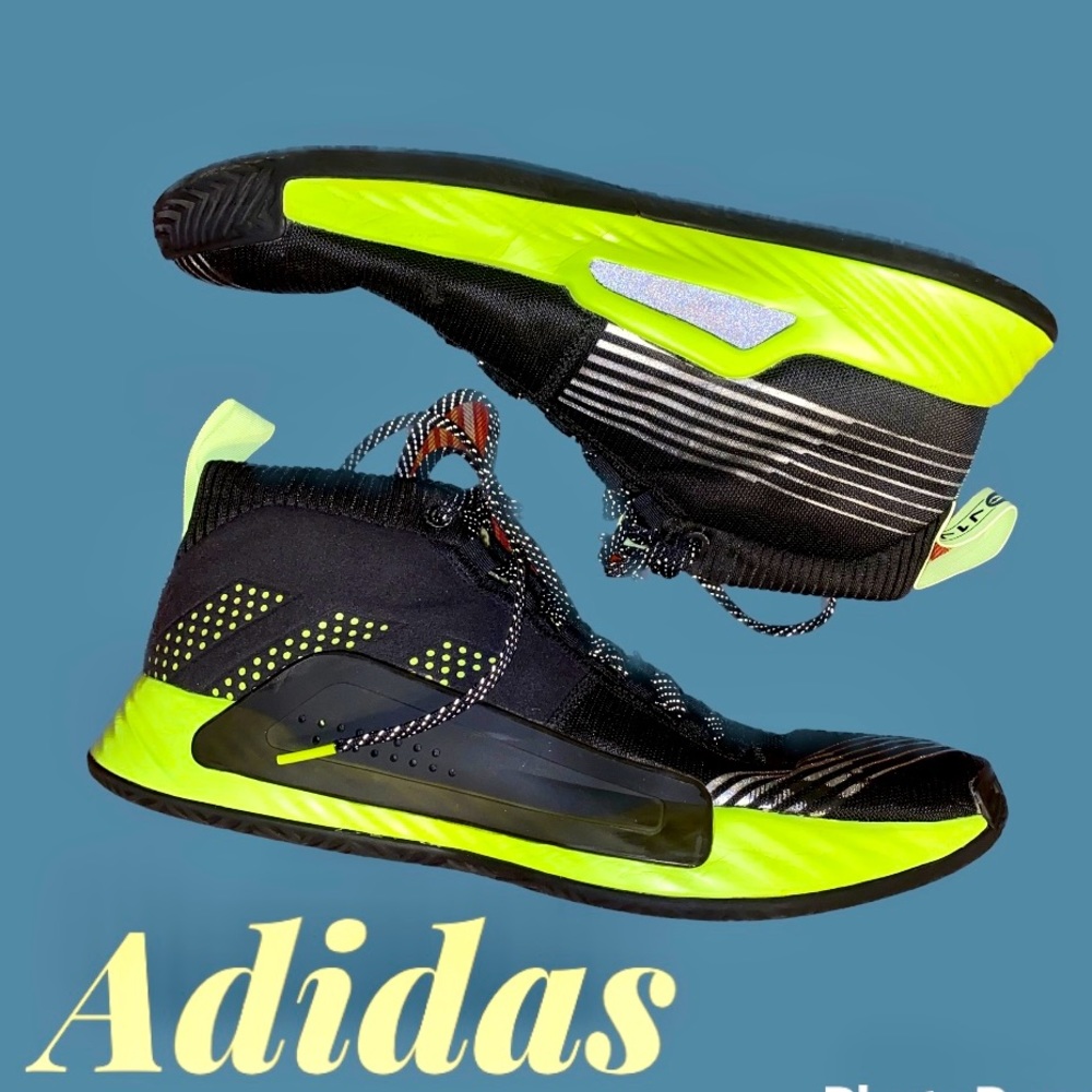 Adidas sz 14 Basketball Star Wars Dame 5 Lightsaber Neon Fluorescent Men EH2457